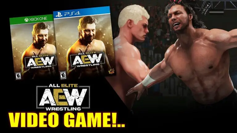 aew video game signs