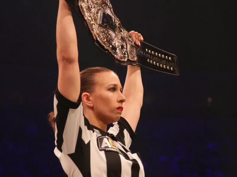 Referee Aubrey Edwards Announces Aew Hired Her Full Time