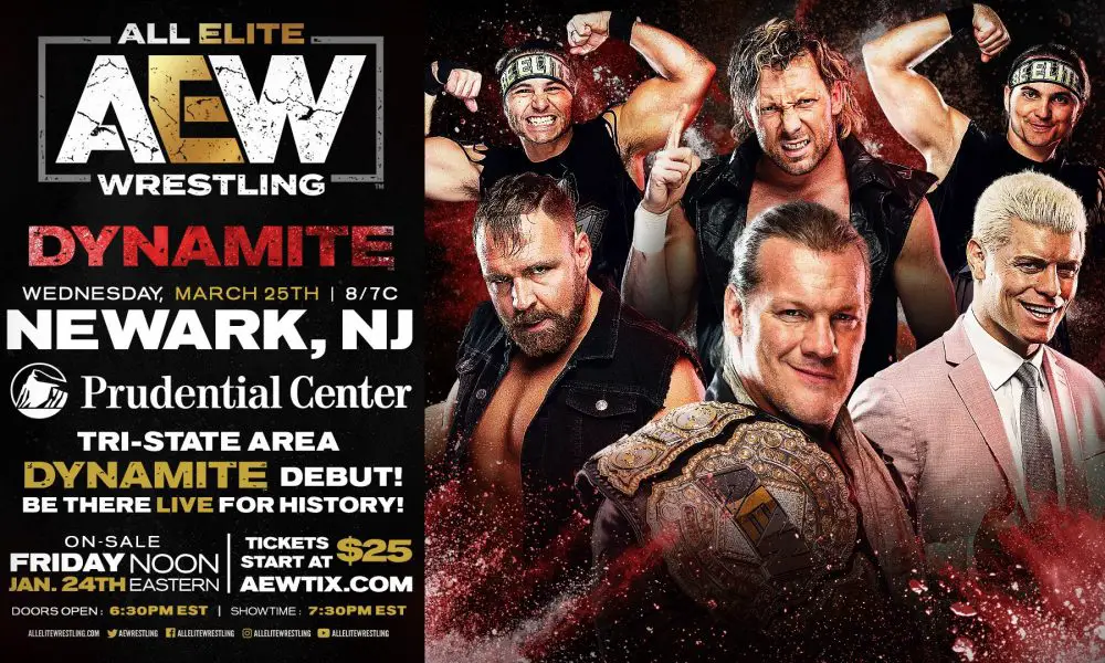 AEW Dynamite Coming To Newark New Jersey March 25th