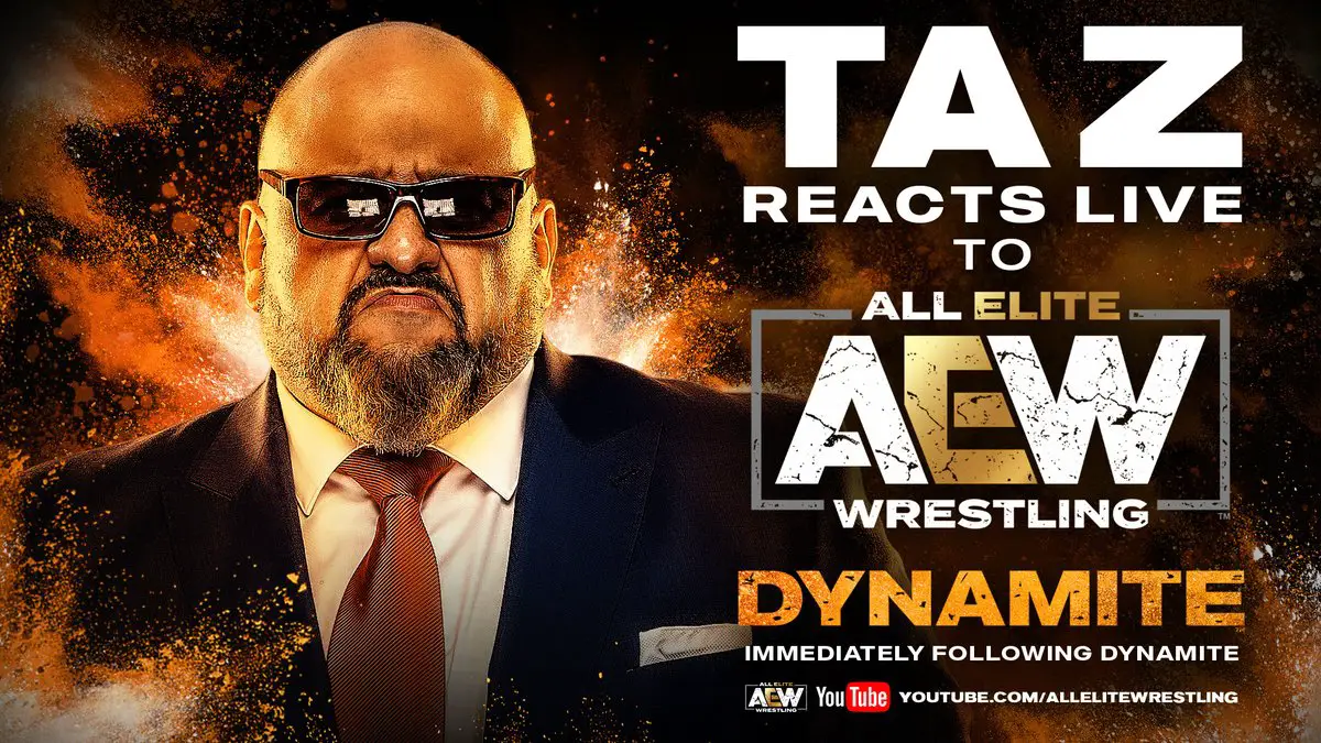 AEW Announces Taz Will Live Recap Tonight's Dynamite