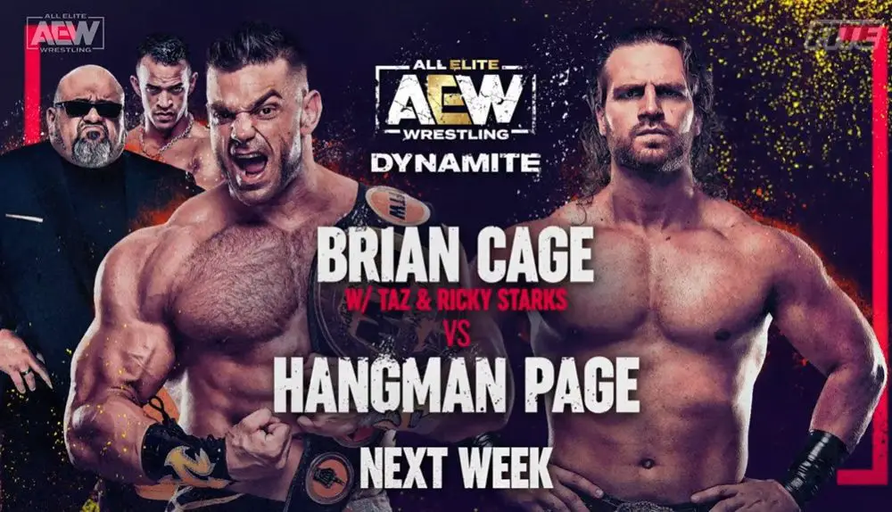 Card For Next Weeks April 28th AEW Dynamite – Brian Cage vs Hangman Page