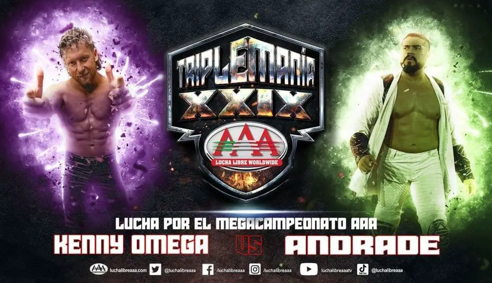 Kenny Omega Vs Andrade Officially Set For Triplemania Xxix