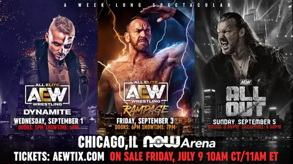 AEW Announces Three Chicago Shows For All Out Week